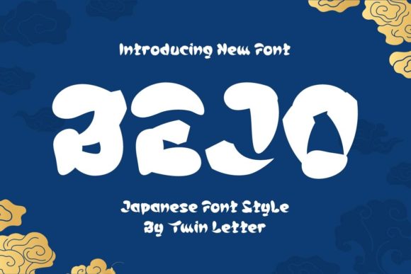 Bejo: A Japanese-Inspired Display Font for Creative Branding