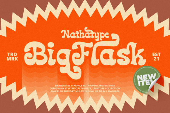 Big Flask Font: A Playful Touch for Handmade Creations
