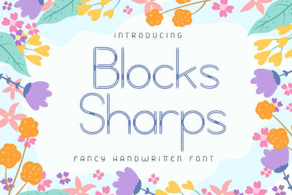 Block Sharps: A Playful Font for Handmade Creations