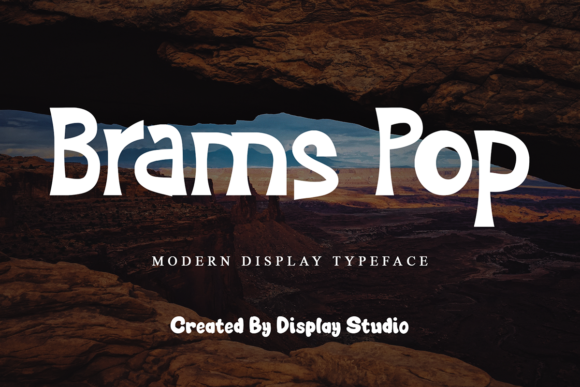 Brams Pop: A Stylish Font for Small Business Branding