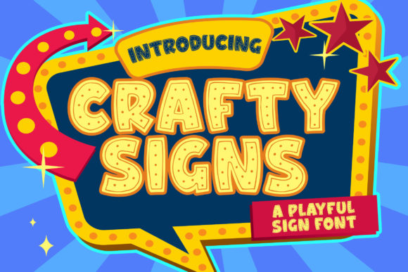 Crafty Signs: A Playful Typeface for Creative Projects