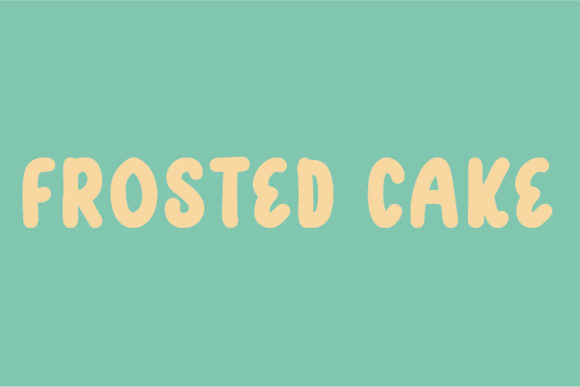 Frosted Cake Font for Editorial Design