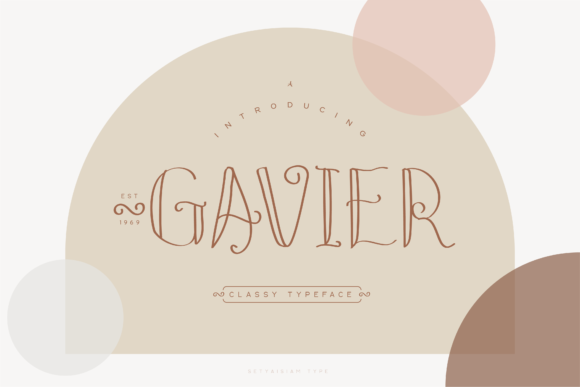 Gavier Display Font for Editorial Design