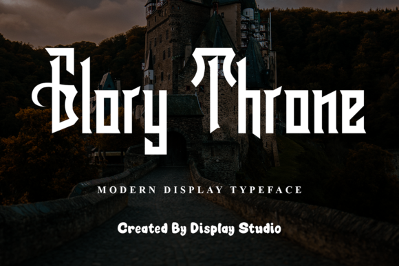 Glory Throne: A Display Font That Elevates Campaign Design