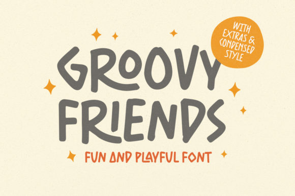 Groovy Friends Font for Editorial Design