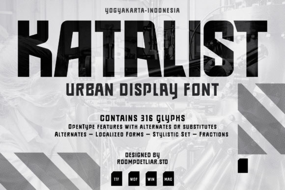 Katalist: A Bold Display Font for Digital Branding