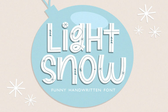 Light Snow: A Playful Display Font for Digital Branding