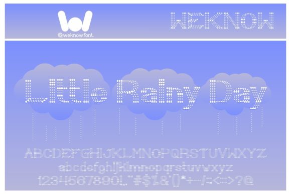 Little Rainy Day Font for Handmade Creations