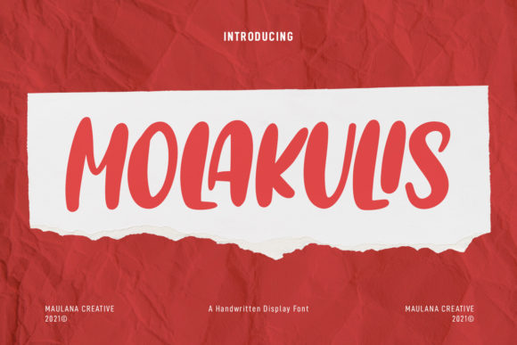 Molakulis: A Playful Display Font for Editorial Projects