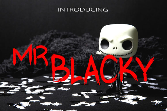 Mr Blacky Font for a Spooky Business Vibe