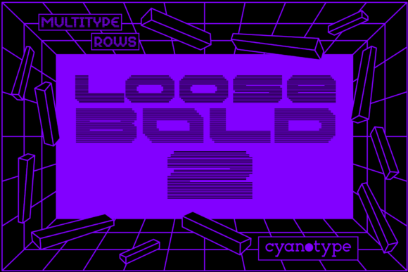 MultiType Rows Loose Bold 2 Font for Eye-Catching Designs