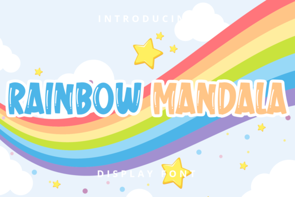 Rainbow Mandala: A Vibrant Font for Bold Campaigns
