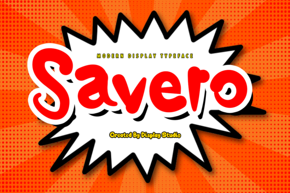 Savero: A Modern Display Font for Editorial Design