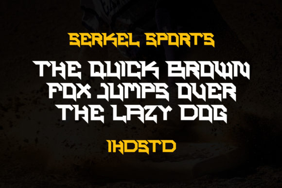 Serkel Sports: A Bold Display Font for Creative Branding