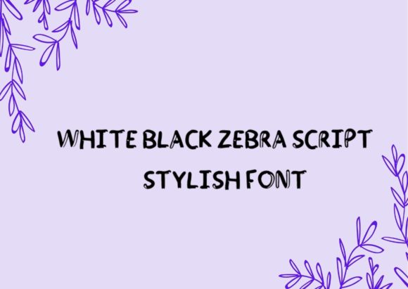 White and Black Zebra: A Versatile Display Font for Editorial Design