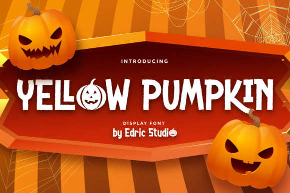 Yellow Pumpkin Font Review for Spooky Branding